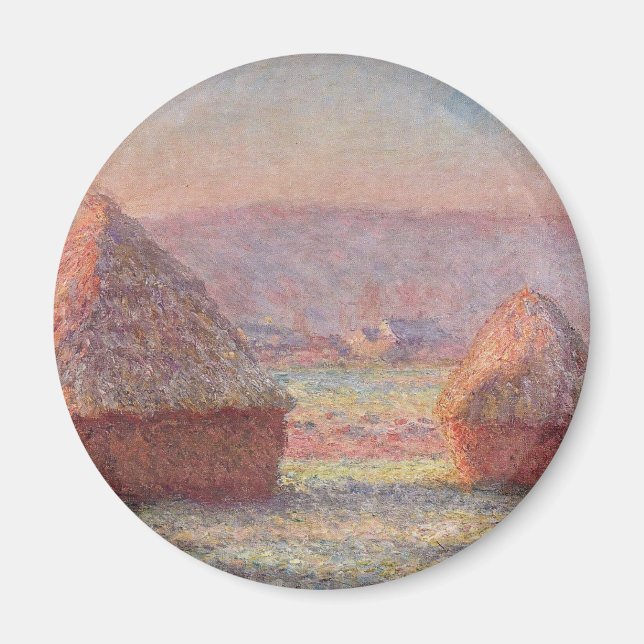 Claude Monet - White Frost Sunrise Magnet (Front)
