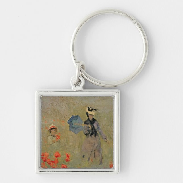 Claude Monet | Wild Poppies, near Argenteuil Keychain (Front)