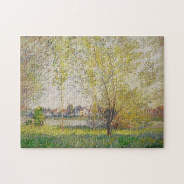 Claude Monet - Willows of Vetheuil Jigsaw Puzzle (Horizontal)