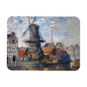 Claude Monet - Windmill, Amsterdam  Magnet