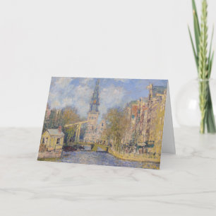 Claude Monet - Windmills near Zaandam Card