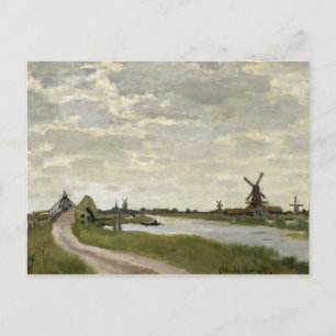 Claude Monet - Windmills Near Zaandam Postcard