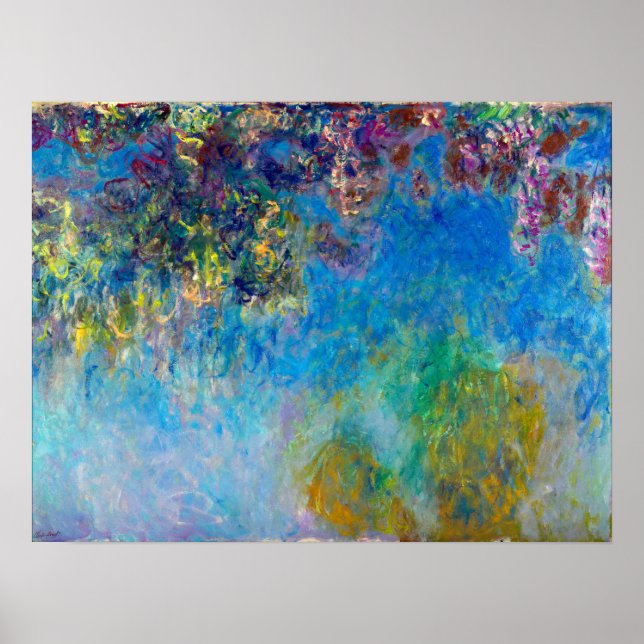 Claude Monet Wisteria Poster (Front)