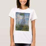 Claude Monet Woman with a Parasol 1875 T-Shirt<br><div class="desc">Woman with a Parasol,  (Camille and Jean Monet),  1875</div>