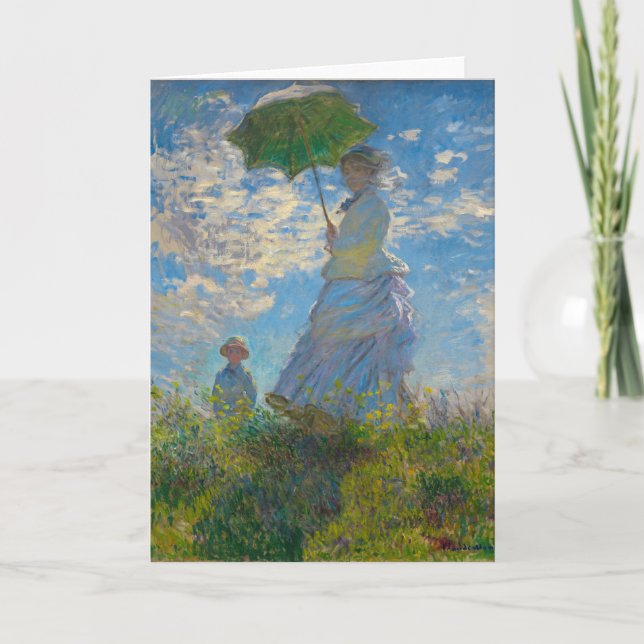 Claude Monet Woman with a Parasol Card (Front)