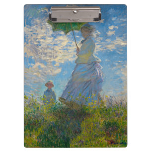 Claude Monet Woman with a Parasol Clipboard
