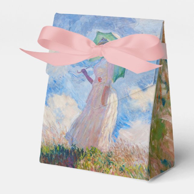 Claude Monet - Woman with a Parasol facing left Favor Box (Front Side)
