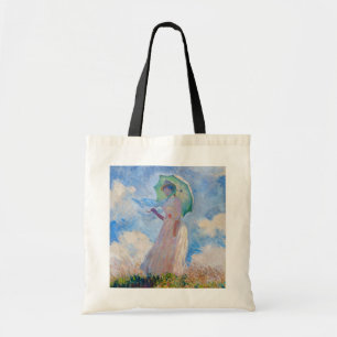 Claude Monet - Woman with a Parasol facing left Tote Bag