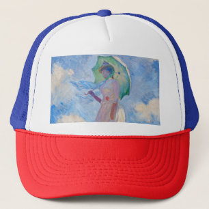 Claude Monet - Woman with a Parasol facing left Trucker Hat