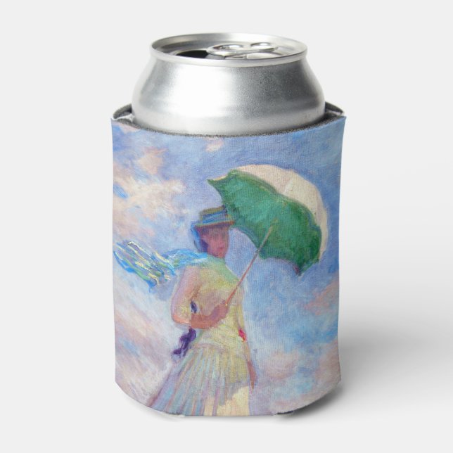 Claude Monet - Woman with a Parasol facing right Can Cooler (Can Front)