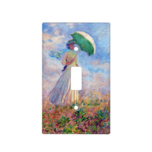 Claude Monet - Woman with a Parasol facing right Light Switch Cover