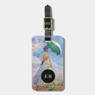 Claude Monet - Woman with a Parasol facing right Luggage Tag