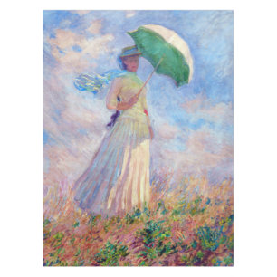 Claude Monet - Woman with a Parasol facing right Tablecloth