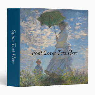 Claude Monet Woman with a Parasol Fine Art Binder