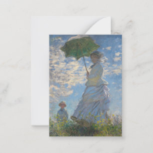 Claude Monet Woman with a Parasol Fine Art Card