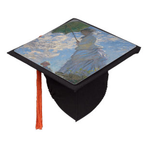 Claude Monet Woman with a Parasol Fine Art Graduation Cap Topper