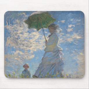 Claude Monet Woman with a Parasol Fine Art Mouse Pad