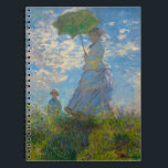 Claude Monet Woman with a Parasol Notebook<br><div class="desc">Inspire every note with Impressionist beauty. This notebook features Claude Monet’s Woman with a Parasol, alive with airy blues, soft whites, and fresh greens. The luminous mother-and-child scene adds serenity and charm to daily writing. With lined pages and a portable size, it’s perfect for journalling, class notes, or meeting minutes....</div>