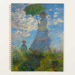 Claude Monet Woman with a Parasol Planner<br><div class="desc">Organize life with Impressionist elegance. This planner features Claude Monet’s Woman with a Parasol, glowing with fresh greens, airy blues, and soft whites. The graceful brushstrokes bring calm and inspiration to daily scheduling. Filled with pages to track tasks, goals, and appointments, it’s perfect for balancing busy workdays or personal projects....</div>