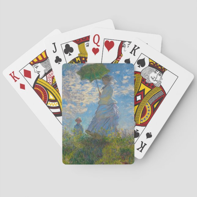 Claude Monet Woman with a Parasol Playing Cards (Back)