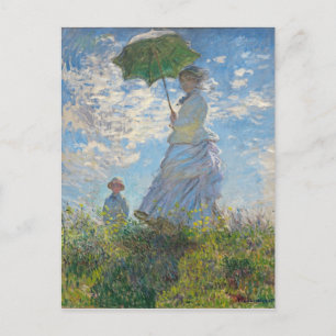 Claude Monet Woman with a Parasol Postcard