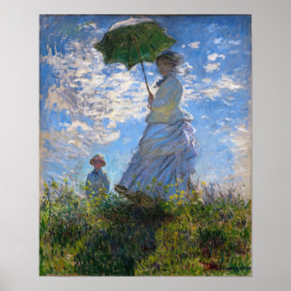 Claude Monet: Woman With a Parasol Poster