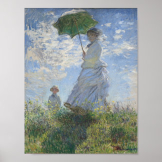 Claude Monet- Woman with a parasol  Poster