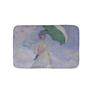 Claude Monet   Woman with a Parasol Turned Right Bath Mat