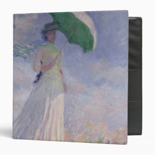 Claude Monet Woman with a Parasol Turned Right Binder