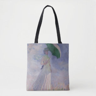 Claude Monet   Woman with a Parasol Turned Right Tote Bag