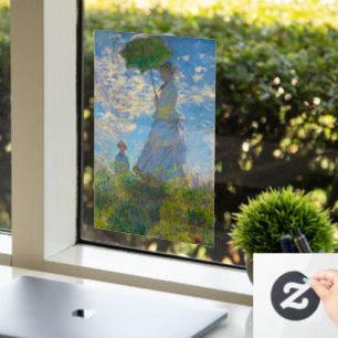 Claude Monet Woman with a Parasol Window Cling