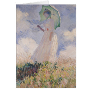 Claude Monet Woman with Parasol Turned Left