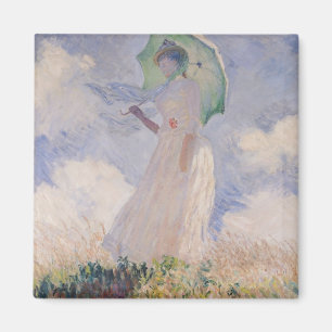 Claude Monet Woman with Parasol Turned Left Magnet