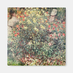 Claude Monet Women in the Flowers, 1875 Magnet