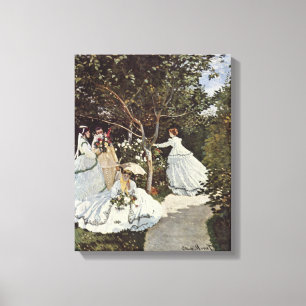 Claude Monet – Women in the Garden 1866 Canvas Print