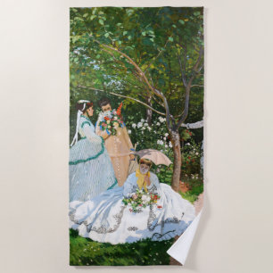 Claude Monet - Women in the Garden Beach Towel