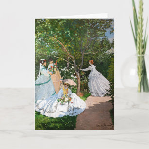 Claude Monet - Women in the Garden Card