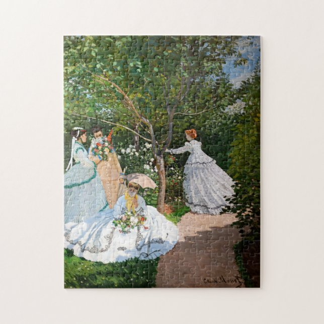 Claude Monet - Women in the Garden Jigsaw Puzzle (Vertical)