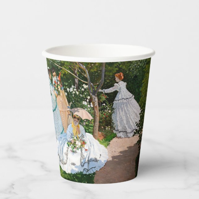Claude Monet - Women in the Garden Paper Cups (Front)