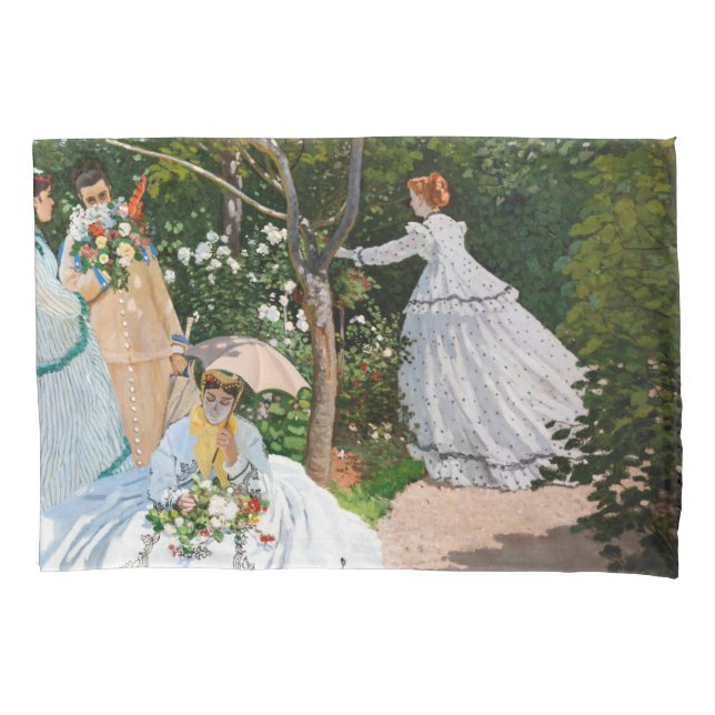 Claude Monet - Women in the Garden Pillowcase (Front)