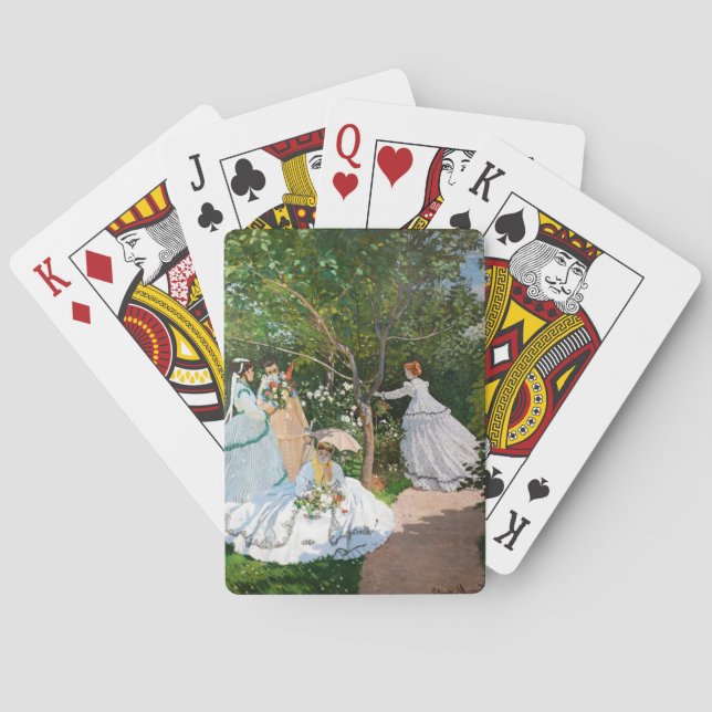 Claude Monet - Women in the Garden Playing Cards (Back)