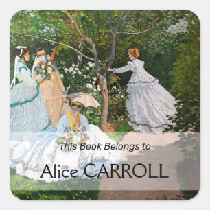 Claude Monet - Women in the Garden Square Sticker