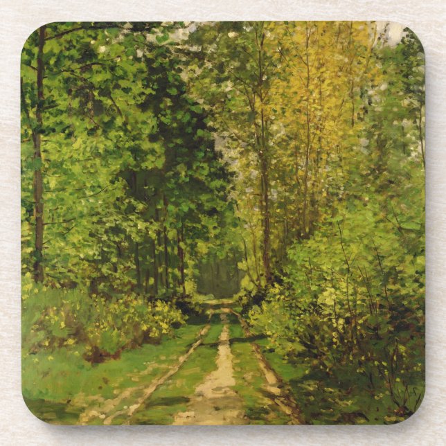 Claude Monet | Wooded Path Coaster (Front)