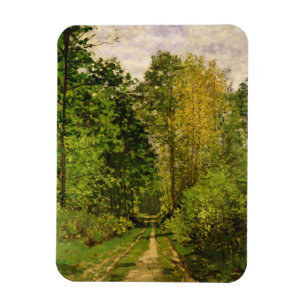 Claude Monet   Wooded Path Magnet