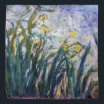 Claude Monet - Yellow and Purple Irises Bandana<br><div class="desc">Yellow and Purple Irises / Iris jaunes et mauves - Claude Monet,  Oil on Canvas,  1924-1925</div>