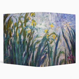 Claude Monet - Yellow and Purple Irises Binder