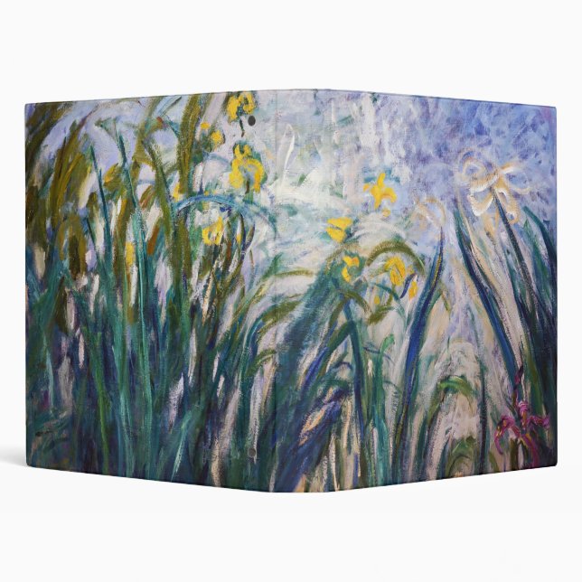 Claude Monet - Yellow and Purple Irises Binder (Background)