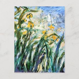 Claude Monet Yellow Irises and Malva 19 Postcard