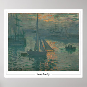 Claude Monet Zedign Affiche d'art #36-2
