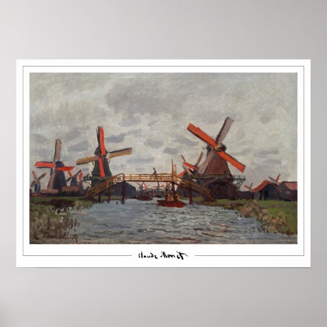 Claude Monet Zedign Art Poster #22-2 (Front)